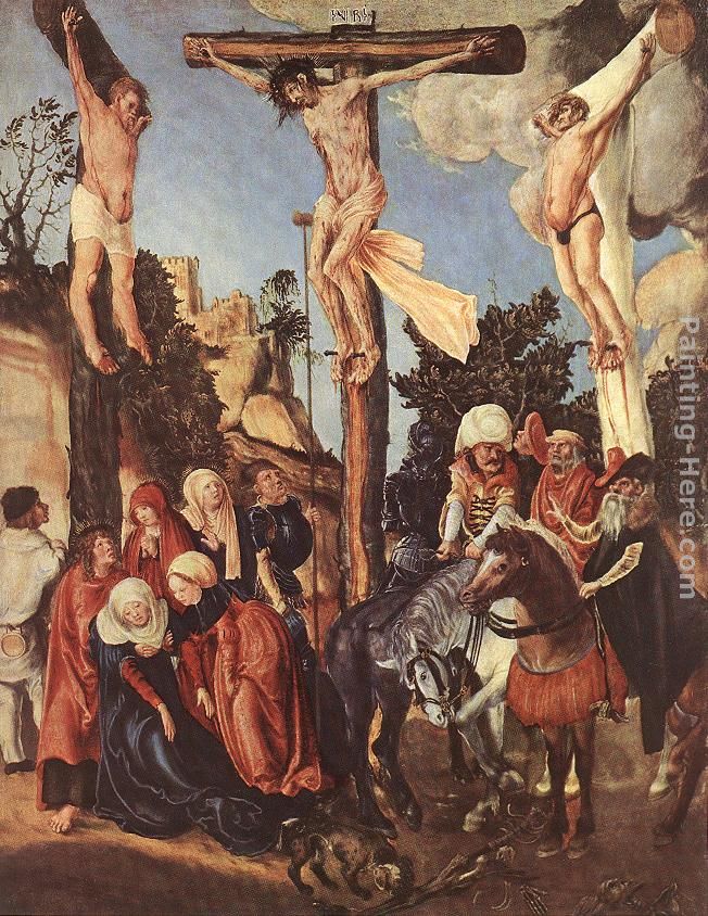 The Crucifixion painting - Lucas Cranach the Elder The Crucifixion art painting